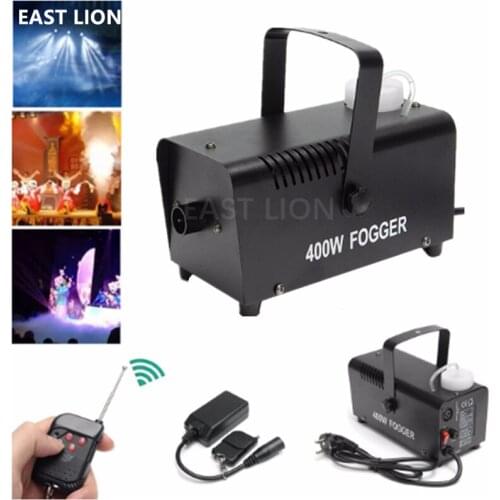 Fast Shipping Mini LED Remote Control Disco Fogger Ejector Smoke Machine Christmas Party Stage Light Fog Equipment For Wedding