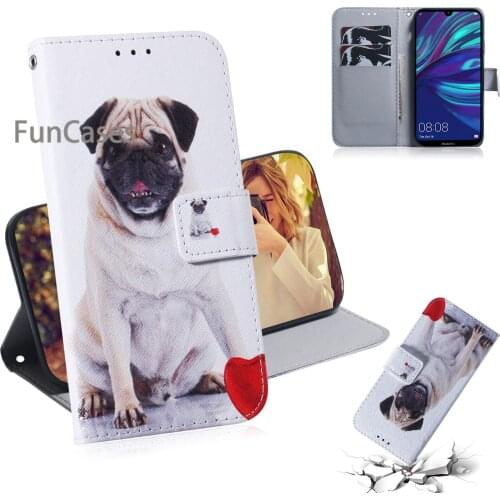 Animal PU Leather Flip Case For cellular Huawei Y7 Pro 2019 Cases Phone sFor Portable Huawei cover Y7 Prime 2019 Enjoy 9