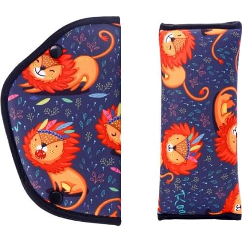 Child safety belt adjusting and fixing device anti-stroke car seat special safety belt shoulder guard auxiliary strap