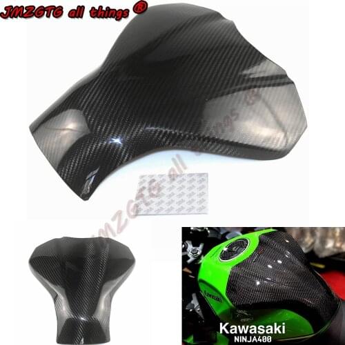 For KAWASAKI Ninja400 NINJA400 2018-2021& Z400 2019-2021 Carbon Fiber Fuel Gas Tank Cover Protector