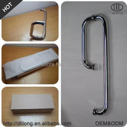 Shower room glass door pull handle door knobs