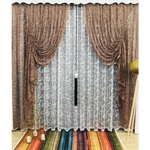 Esdeh Coffee Shir Gauze Backdrop Curtain 100x260 cm