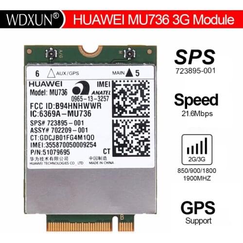MU736 3G WWAN Card Module HS3110 723895-001 748599-001 For HP ProBook 430 440 640 645 650 655 G1 ZBook 17 EliteBook 850, 820 G1