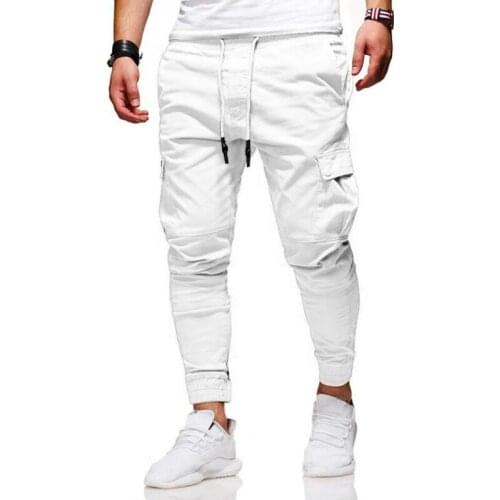 Men Pants Thin Fashion Casual Jogger Pants 2021 Streetwear Cargo Pants Mens Multi-pockets Trousers Fitness Gyms Sweatpants Mens