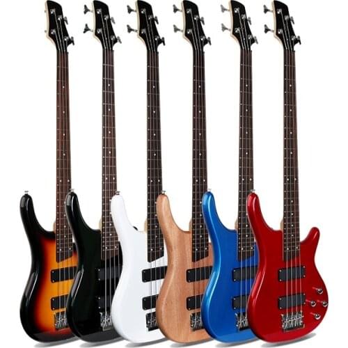 New electric Bass Guitar 24 dishes 4 strings Electricity Beth Basswood log Musical instrument Dual pickup