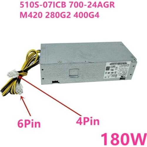 New PSU For HP 510S-07ICB 700-24AGR 280G2 400G4 6Pin 180W Power Supply PA-1181-7 PCH018 854142-003 854142-001 906189-001