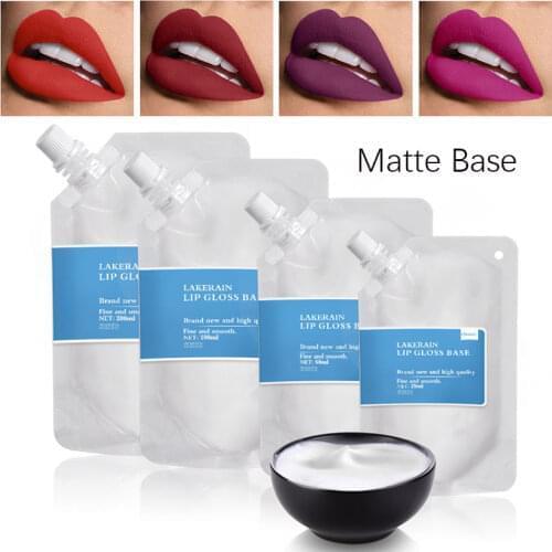 NEW Matte Lip Gloss Base Gel for Lipgloss Diy Handmade Lip Tint Long Lasting Raw Material 25/50/100/200ml Lip Gloss Vedor