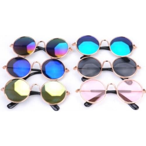 Pet glasses dog sunglasses Teddy personality funny round cat sunglasses trend pet small cat glasses
