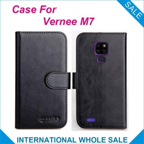 Original! Case For Vernee M7 Case 6 Colors Flip Leather Wallet Cases For Vernee M7 Cover Slots Phone Bag