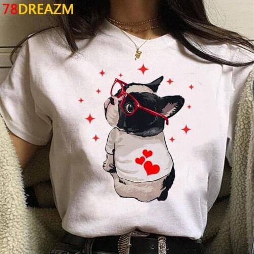 French Bulldog Bull Terrier tshirt female tumblr aesthetic grunge couple clothes couple t-shirt tshirt aesthetic