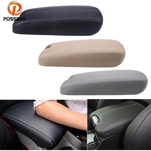 POSSBAY Leather Auto Car Armrest Cover Center Console Armrest Lid for Honda Accord 2008-2015 Car Arm Reat Pad Accessories