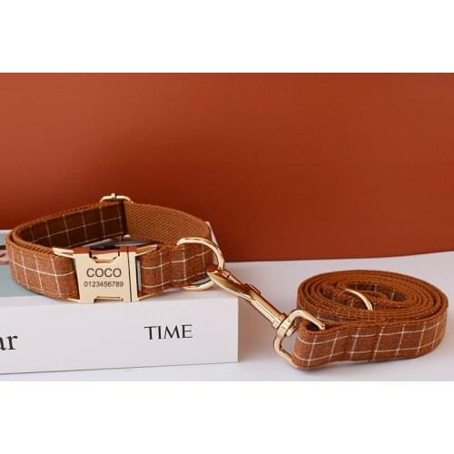 Grid 06 Adjustable Mesh Padded Pet ID Name Engraved Dog Collar Nylon Dog Collar Durable Heavy Duty For All Breed Dog All Weather