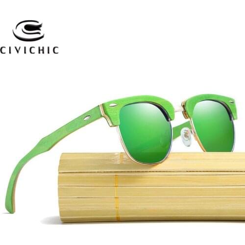 Chic Mirror Sunglasses Women Polarized Glasses Men UV400 Driving Eyeglasses Wood Hipster Oculos Bamboo Gafas De Sol Mujer KD034