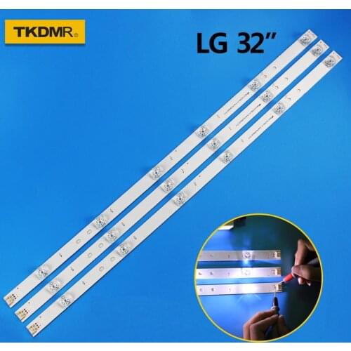 TKDMR 3pcs x TV LED Strips 6-lamps for LG 32"TV 32MB25VQ 6916l-1974A 1975A 1981A lv320DUE 32LF5800 32LB5610 innotek drt 3.0 32