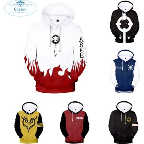 TRAFALGAR LAW Hoodie 3D Printed Casual Hooded One Piece Sweater Luffy Jacket Japanese Anime Cosplay Coat kid adult sweatshirt