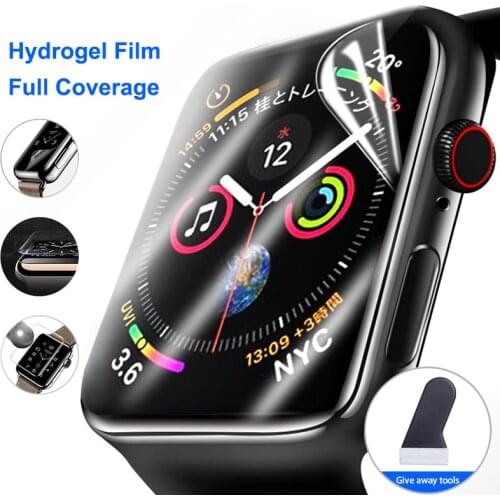Screen Protector Clear Full Protective Film for iWatch 4 5 6 SE 40MM 44MM Not Tempered Glass for Apple Watch 3 2 1 38MM 42MM