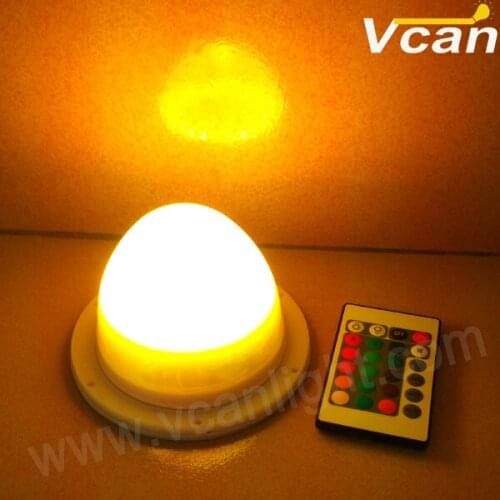 6PCS DHL Free Shipping waterproof outdoor 12cm led Lighting source for wedding under table furniture