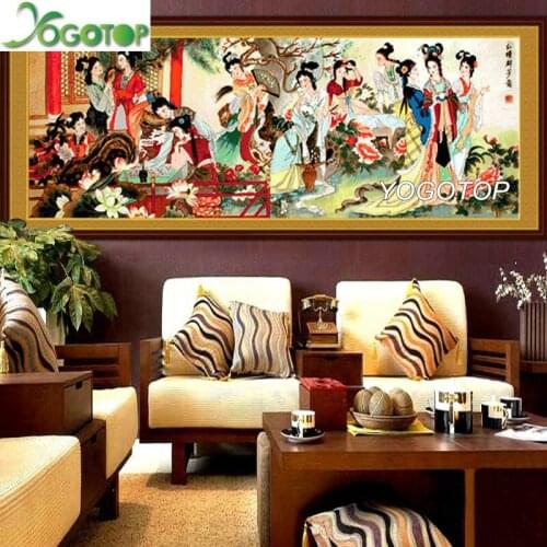 Diy diamond painting Twelve Women 5D full Drill puzzle Square/Round mosaic diamant embroidery Large Dream of Red Mansions YY3373