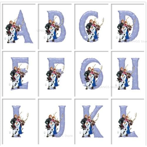Disney 5d Diy Diamond Painting Frozen Personalized Custom Name Initials Customization Diamond Mosaic Cross Stitch Art Home Decor
