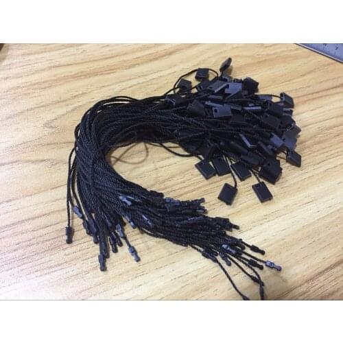 Free shiping High quality black hang tag string hang tag strings cord for garment stringing price hangtag or seal tag