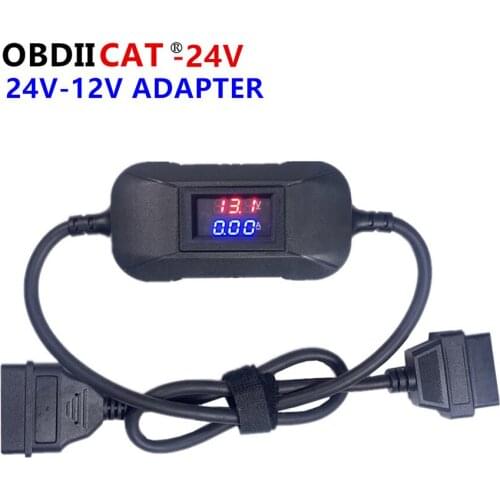 Best For Heavy Duty Truck Diesel Adapter Launch X431 easydiag 3.0 Easydiag 2.0 Golo Carcare 3 ICARSCAN 24V to 12V Truck Adapter