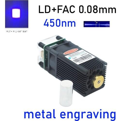 0.08mm metal engraving FAC 15W laser engraving module 0.08mm laser engraving marking machine ultra small spot 0.08mm