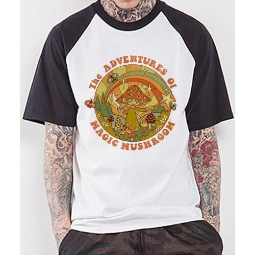Psychedelic T Shirt Men Male T-shirt Psychedelic Tshirt Psychedelic T Shirts Top Tshirt Funny Mushroom Shirt Clothing Women