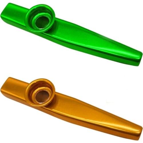 Multicolor Metal Kazoos Musical Instruments Flutes With Kazoo Flute Diaphragms Good Companion for Guitar,Ukulele, Violi