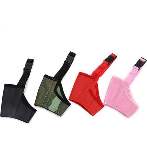 Pet Dog Muzzle Anti Bark Bite Chew Mesh Mask Adjustable Nylon Dog Mouth Muzzle For Small Medium Large Dogs Training Products