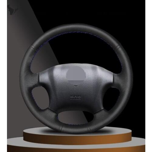 Hand-stitched Black Artificial Leather Steering Wheel Cover for Hyundai Tucson 2006 2007 2008 2009 2010 2012 2013 2014