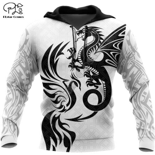 PLstar Cosmos Phoenix Tattoo 3D All Over Printed Hoodies Sweatshirts Zip Hooded For Men And Women Casual Streetwear Style-A17