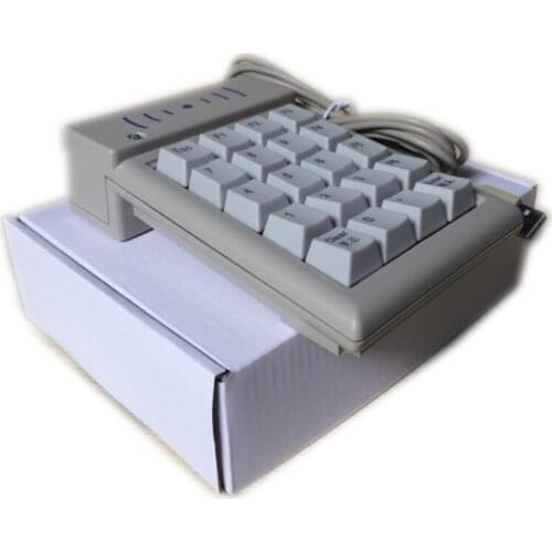 USB plug and play IC card swiping password keypad | Cinema IC membership card reader with password button