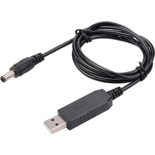 USB Power Boost Line DC 5V To DC 5V / 9V / 12V Step UP Module USB Converter Adapter Cable 2.1x5.5mm Plug New