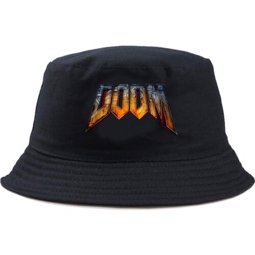 DOOM Eternal Bucket Hat men Cotton Fishing Hunting Cap Outdoor Beach Fisherman Panama Womens Bucket Hat