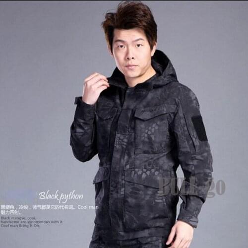 Windbreaker Mens Jacket US Army Climbing Tactical Clothing UK M65 Fall Winter Flight Pilot Hooded Coat Field Hunting Jacket