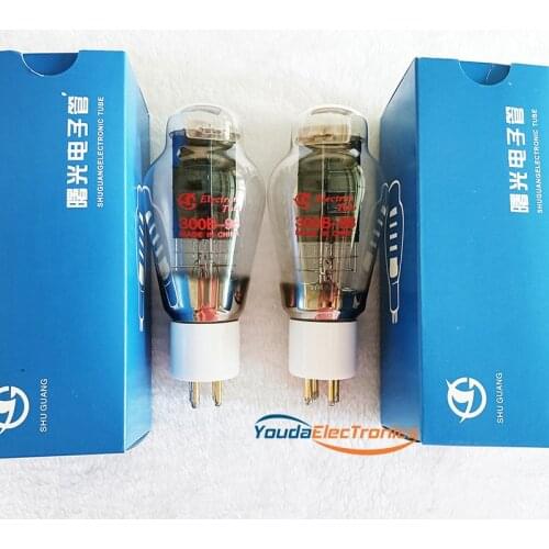 1 matched pair ShuGuang Ceramic Base 300B-98 300B Vacuum Tube