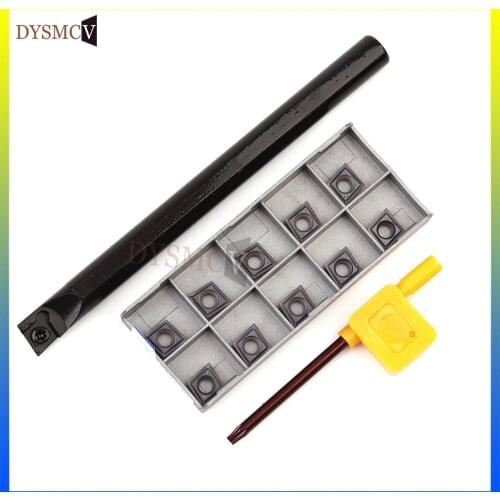 1PC S12M S14N S16Q S20R S25S -SCLCR09 internal turning tool holder+10PCS ISCARCCMT09T304 carbide insert turning tool cutting kit