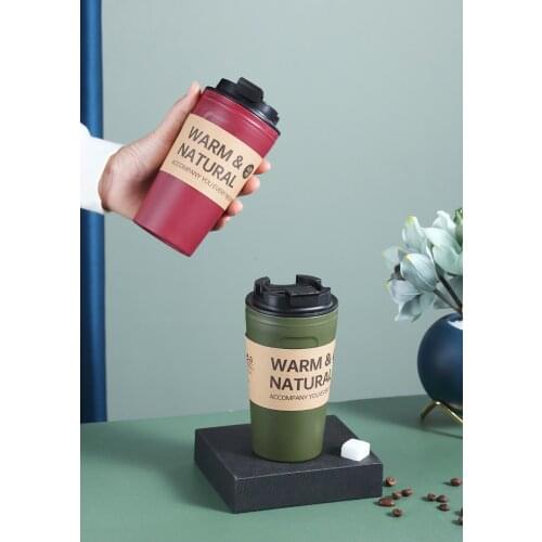 2022 Loss Sale Office Coffee Cup Milk Tea Simple Carry-on Cup Outdoor Leisure Sealed Leak-Proof Portable Cup with Cover For