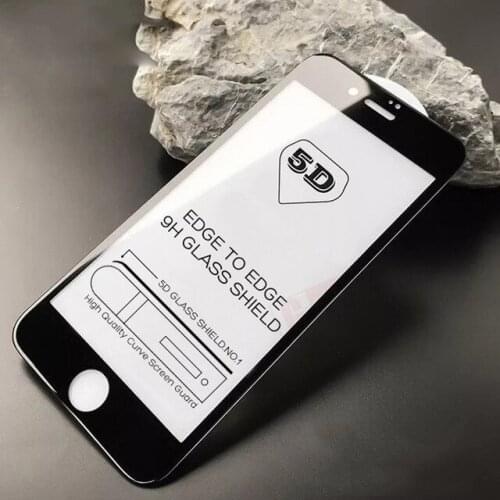 500PCS 5D Tempered Glass Curved Edge Full Cover Screen Protector for iPhone 11 Pro Max 6 6s 7 8 Plus XS XR MAX free DHL