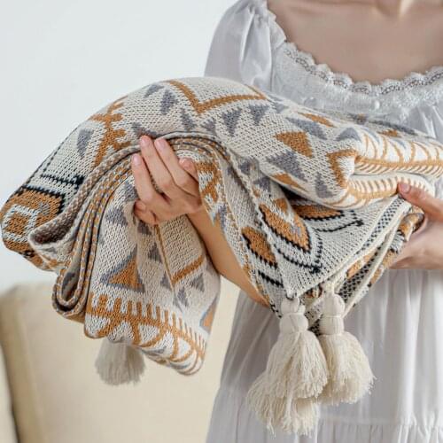 Aggcual Acrylic Blankets For Sofa