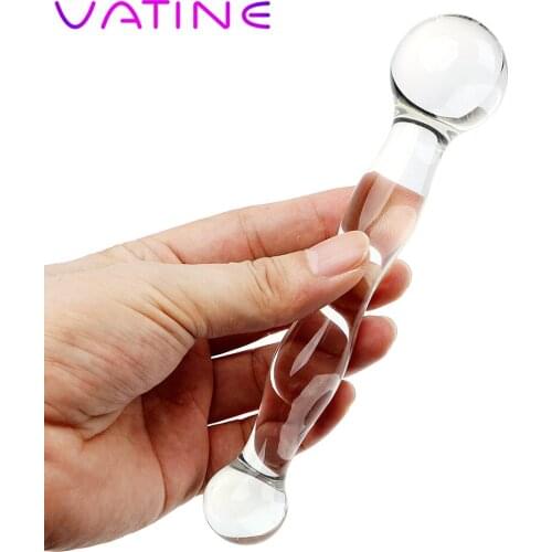 VATINE Glass Anal Plug Sex Toys for Men Women Anal Sex Toys Sex Products Adult Products Butt Plug Erotic Toys