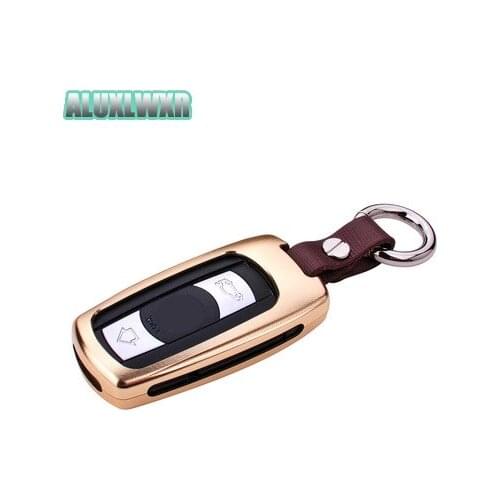 Car Key Cover High Quality Aluminum Alloy for BMW BMW 1 2 3 4 5 6 Series E90 E91 E92 E60 E61 M3 M5 Z4 Keys Protection Case Chain