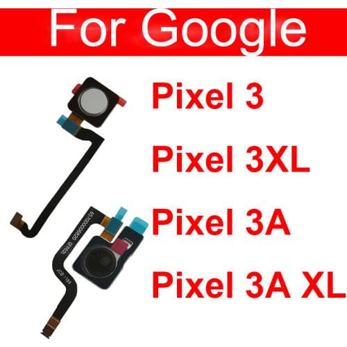 Fingerprint Sensor Menu Button Flex Cable For Google Pixel 3 3XL 3A XL Touch Home Side Button Flex Cable Replacement Parts