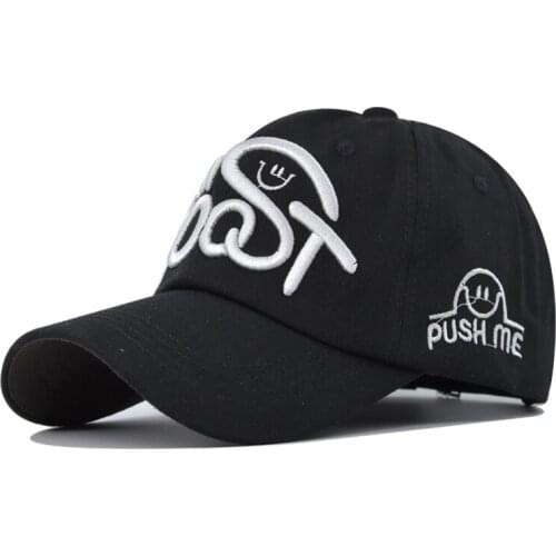 [DIFF COOL]New three-dimensional embroidery baseball cap hat hip-hop couple fashion outdoor sports golf cap pink black cotton tr