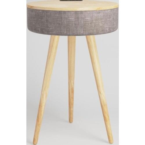 Speaker Tea Table Smart Bluetooth Music Round Tables Voice Sound AI Control 3D Surround Work From Home USB Charging Coffee Table