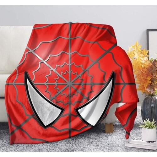 Disney Spiderman Blanket Cartoon Lilo & Stitch Soft Flatsheet Bed Sheets Adult Office Kindergarten Air Conditioning Nap Quilt