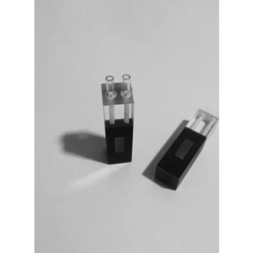 10mm path length 0.48ml flow quartz cuvette cell Z=8.5