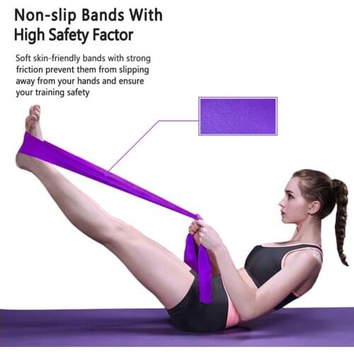 Workout Resistance Band Strength Training TPE Elastic Strap Yoga Loop Gym Fitness Stretch Equipment New