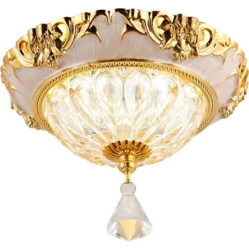 European Crystal Ceiling Lamp glass shade Ming Installed Modern Embedded Corridor Kitchen Bathroom Aisle Balcony Ceiling Lights