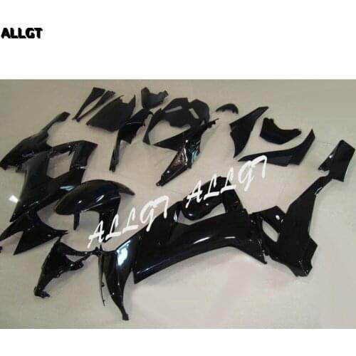 Fairing Kit Bodywork Gloss Black drilled for KAWASAKI Ninja ZX10R 2008 2009 2010